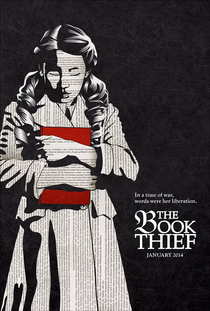 A mock poster for the movie, The Book Thief.