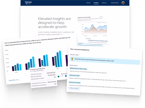 Preview of elements of the Elevated Insights feature.
